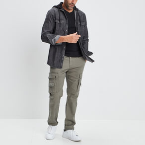 T-shirt manches courtes ajusté noir homme