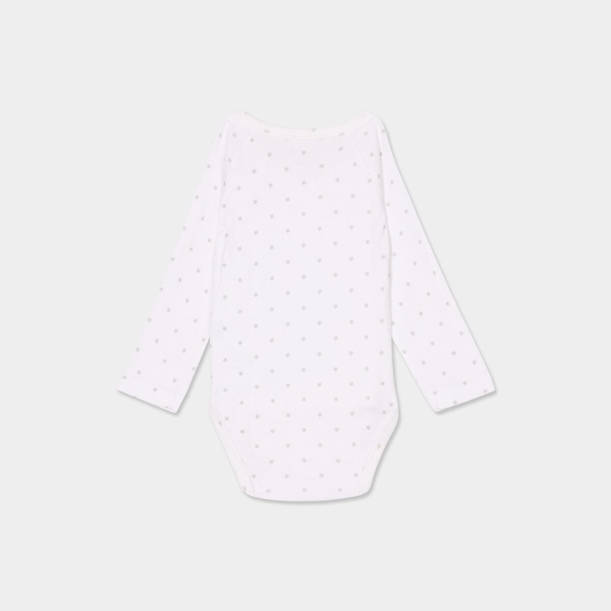 Lot 3 bodies croisés manches longues blanc bébé