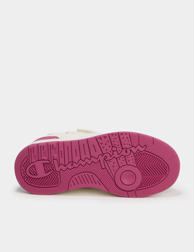 Tennis basses à scratchs Champion rose fushia fille