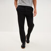 Pantalon chino droit confort noir homme
