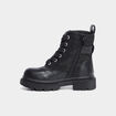 Bottines &agrave; lacets avec boucles noir fille