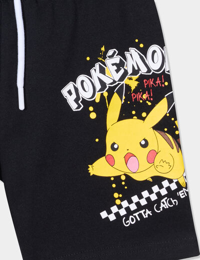 Bermuda regular Pokémon Pikachu noir garçon