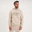 Sweat hoodie 1 poche manches longues beige homme
