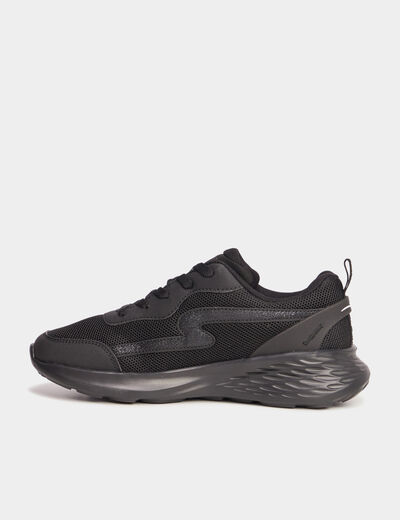 Baskets running à lacets Run-Up noir femme