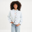 Surchemise 2 poches coton blanc femme