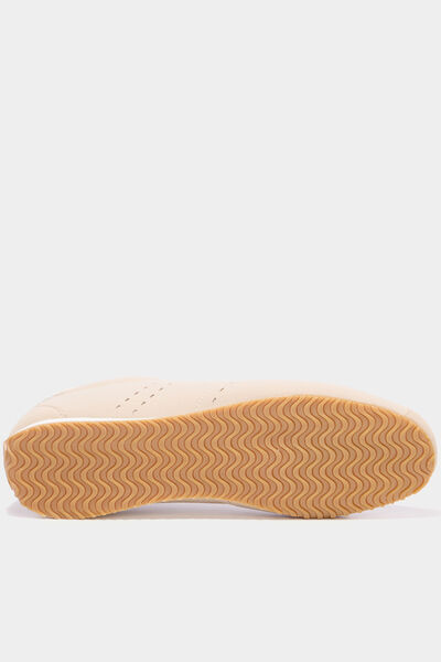 Baskets basses &agrave; lacets sable femme