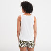 Ensemble pyjama short et débardeur coton blanc femme