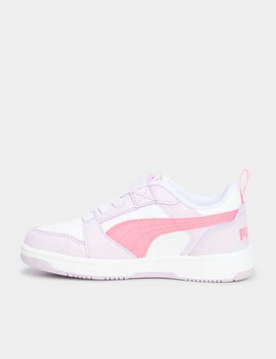 Tennis basses à lacets Puma rose fushia fille