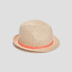 Chapeau à ruban et fleur multicolore fille