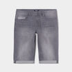 Bermuda regular en jean denim gris homme
