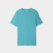 T-shirt en coton manches courtes bleu pétrole homme