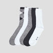 Lot 5 paires chaussettes gris homme