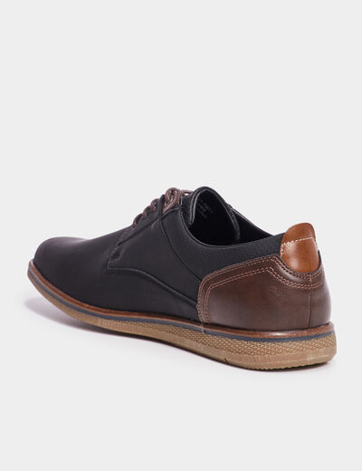 Derbies à lacets noir homme