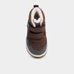 Bottines fourr&eacute;es bout rond Trappeur marron b&eacute;b&eacute; gar&ccedil;on