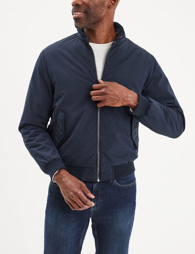 Veste zippée avec col montant Creeks bleu marine homme