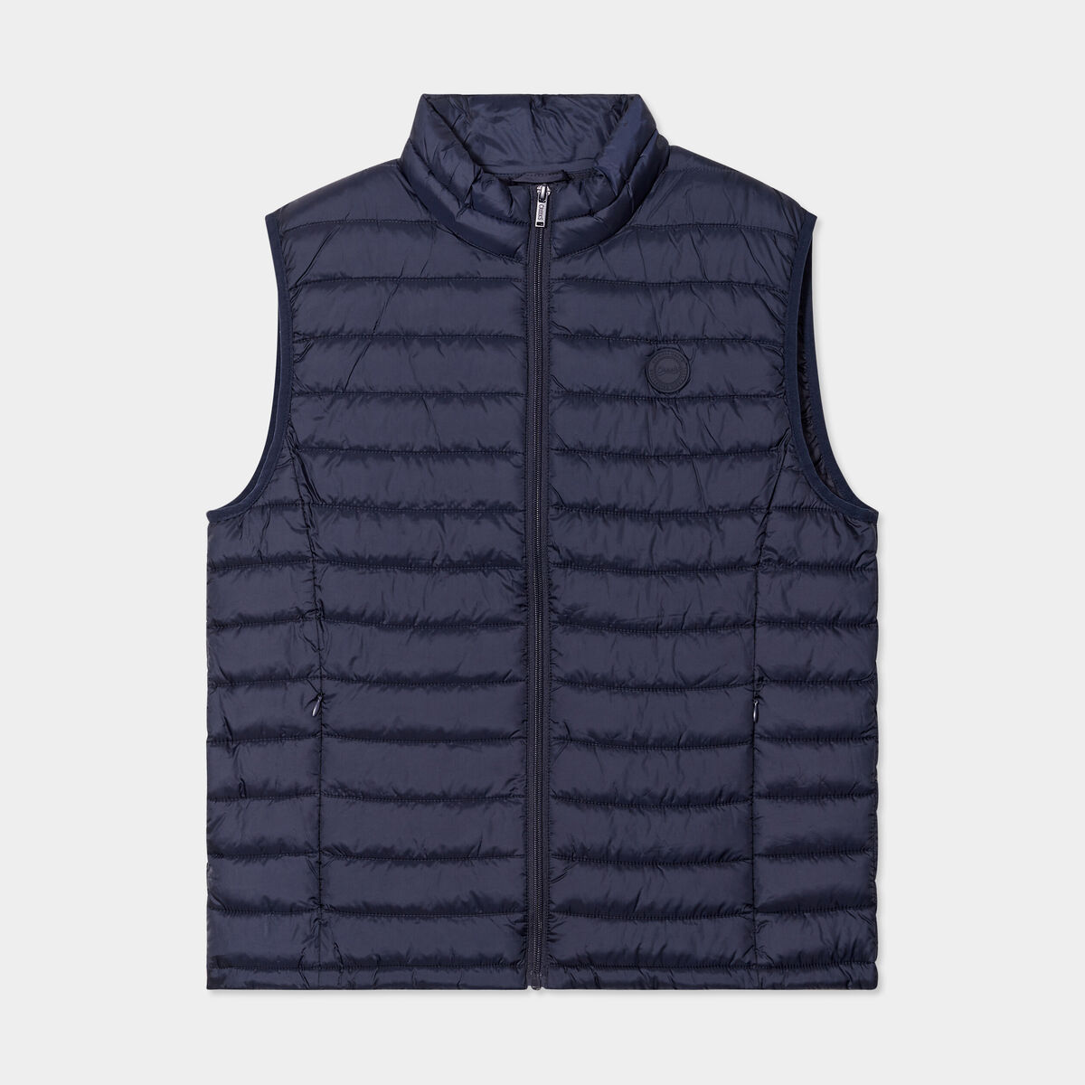 Doudoune sans manches l&eacute;g&egrave;re d&eacute;perlante bleu marine homme
