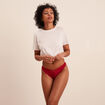 Culotte fendue en dentelle rose framboise femme