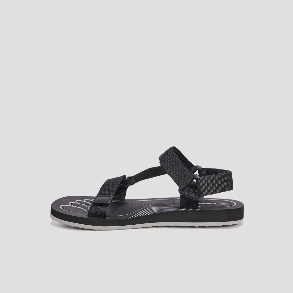 Sandales à scratchs Creeks noir homme
