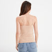 Débardeur soutien-gorge intégré beige femme