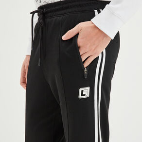 Pantalon de jogging stretch bandes côtés noir homme