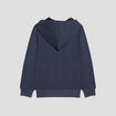Sweat zippé à capuche bleu marine garçon