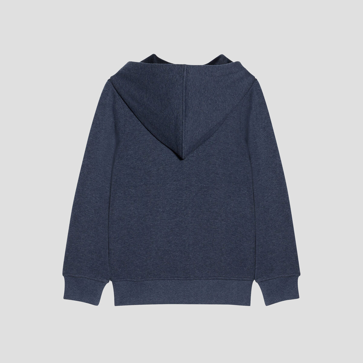 Sweat zippé à capuche bleu marine garçon