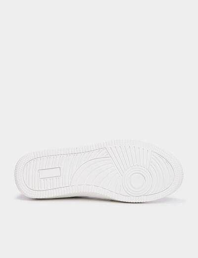 Tennis basses semelle &eacute;paisse Creeks blanc femme