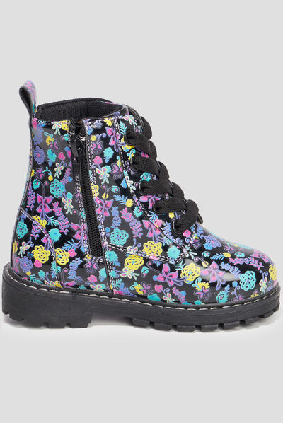 Bottines crantées zippées Encanto multicolore fille