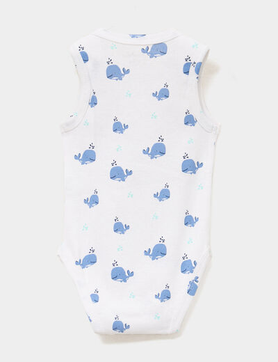 Lot 3 bodies US sans manches bleu turquoise b&eacute;b&eacute;