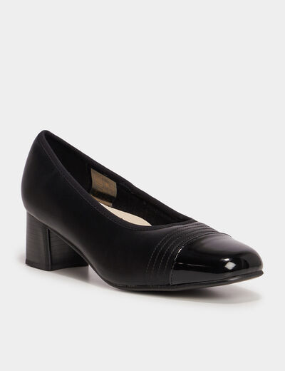 Escarpins talons 4 cm Confortissimo noir femme