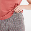 Ensemble pyjama col rond 2 pièces fluide gris femme