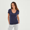 T-shirt de pyjama bleu marine femme