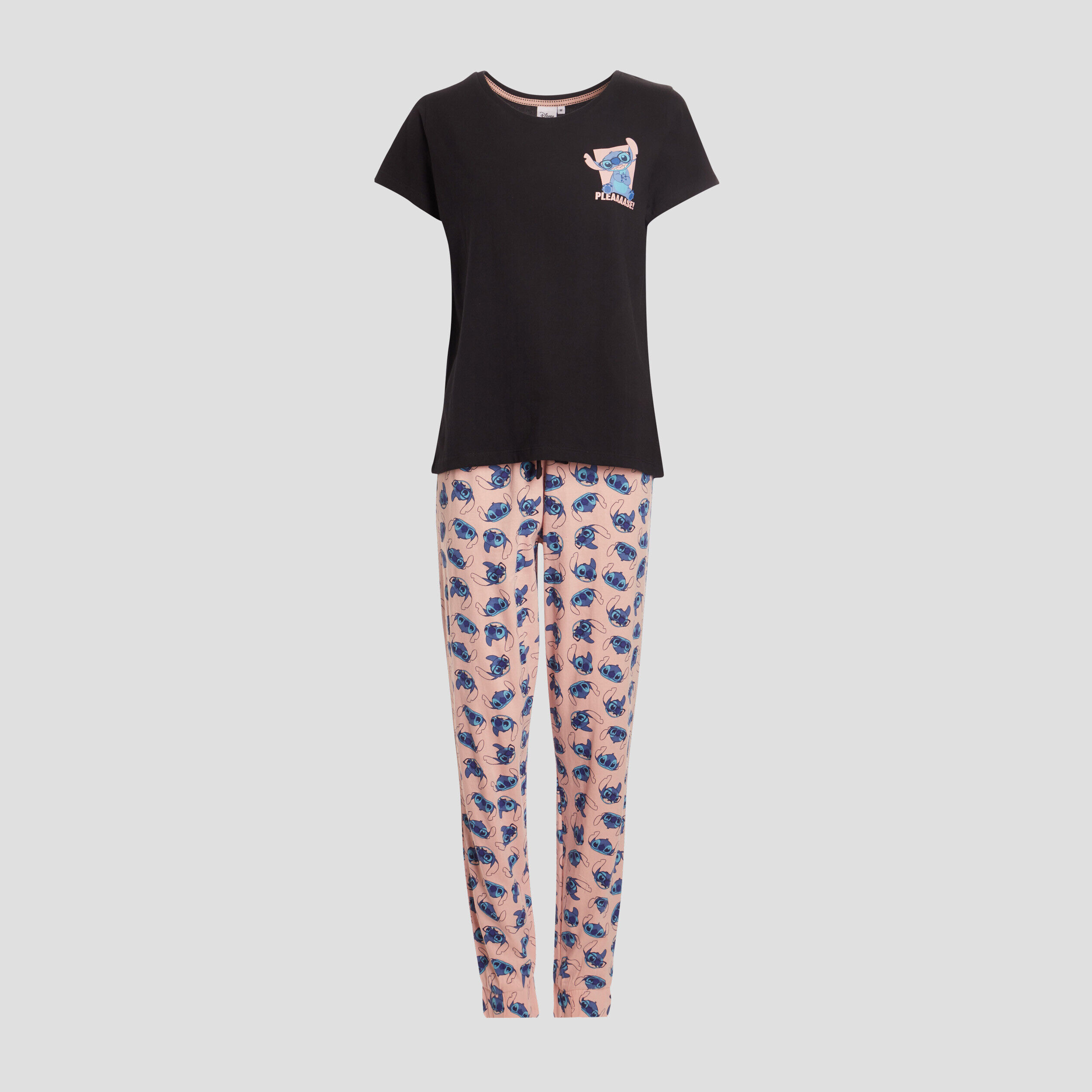 Ensemble pyjama Lilo et Stitch noir femme