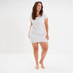 Chemise de nuit gris clair femme grande taille