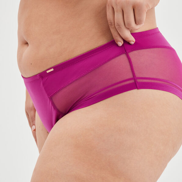 Culotte avec microfibre Izold violet femme grande taille
