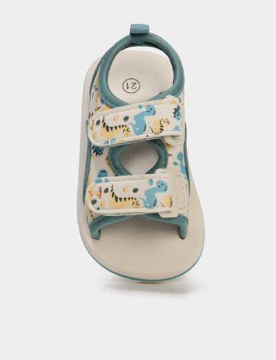 Sandales &agrave; scratchs multicolore b&eacute;b&eacute; gar&ccedil;on