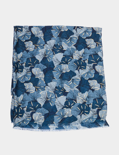 Foulard bleu femme