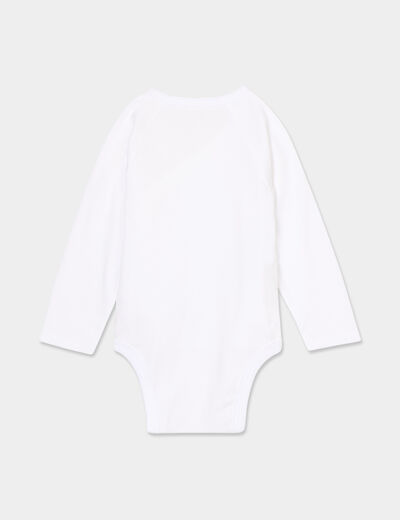 Ensemble naissance 3 pièces coton blanc bébé garçon
