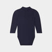 Body col roul&eacute; manches longues coton bleu marine b&eacute;b&eacute; gar&ccedil;on