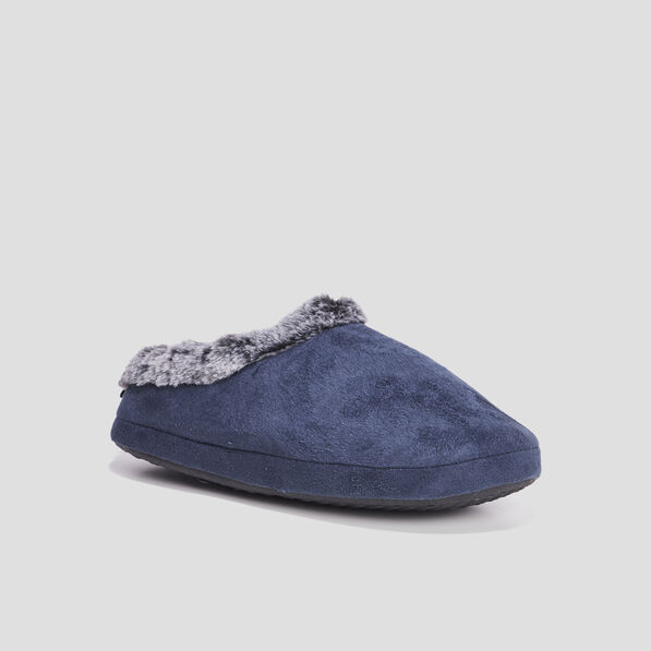Chaussons emboîtant à col bleu homme