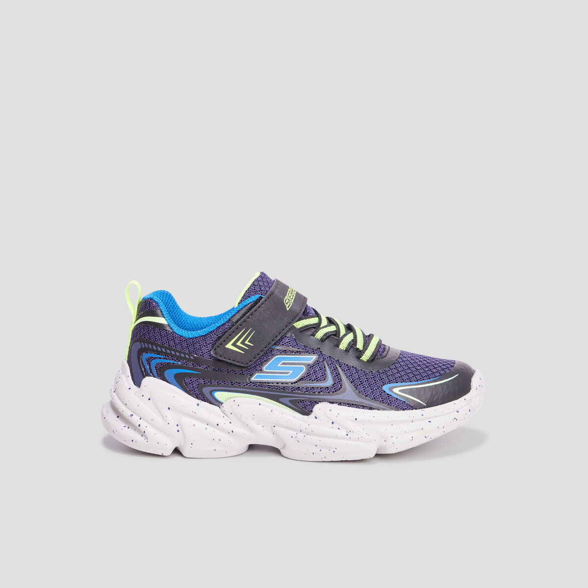 Baskets running Skechers Wavertronic bleu garçon