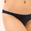 Bas de maillot de bain noir femme
