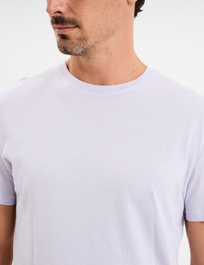 T-shirt en coton manches courtes parme homme
