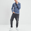 T-shirt manches longues Creeks bleu homme