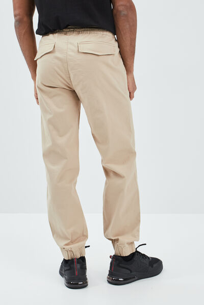 Pantalon jogpant sable homme