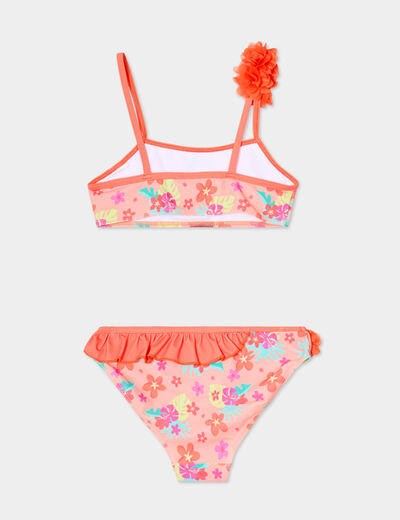 Maillot de bain 2 pièces Vaiana orange clair fille