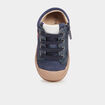 Baskets montantes zipp&eacute;es en cuir Creeks bleu marine b&eacute;b&eacute; gar&ccedil;on