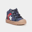 Baskets montantes zipp&eacute;es en cuir Creeks bleu marine b&eacute;b&eacute; gar&ccedil;on