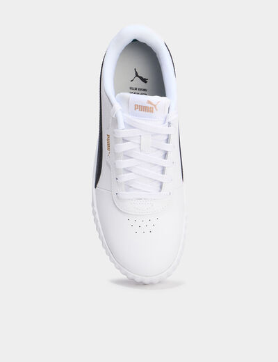 Tennis basses à lacets en cuir Puma multicolore femme