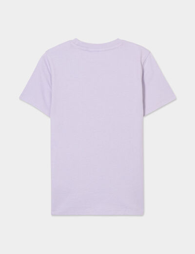 T-shirt manches courtes Mario Wario parme garçon